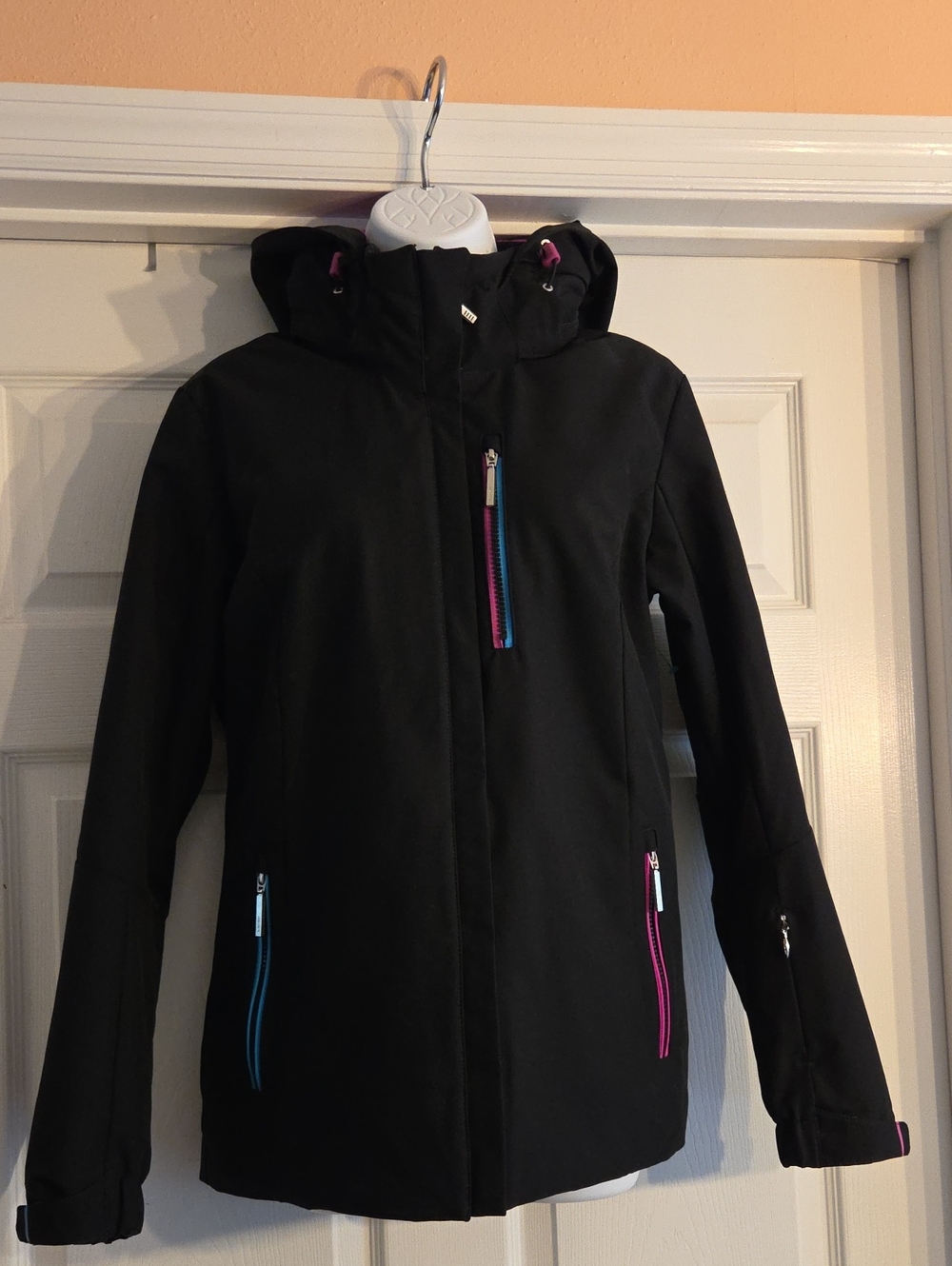 Descente Dermizax Heat Navi Ski Snowboard Jacket Black Pink Size M 10